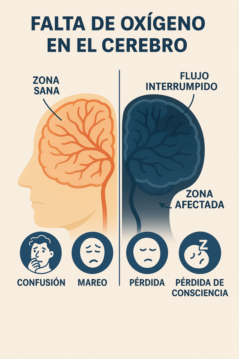 Falta de oxígeno en el cerebro: causas, síntomas y consecuencias ...