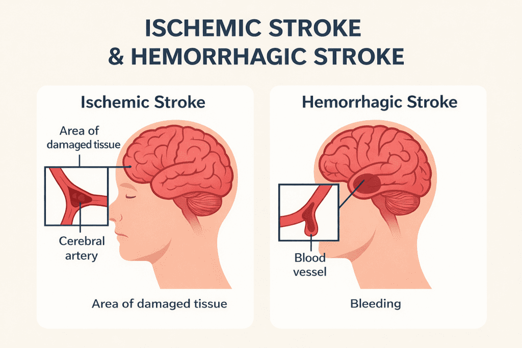 What is the difference between stroke and cerebral hemorrhage? 2 difference between stroke and cerebral hemorrhage