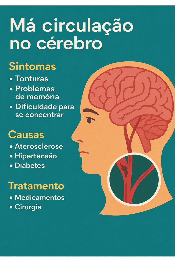 Má circulação no cérebro: causas e sintomas 2 má circulação no cérebro