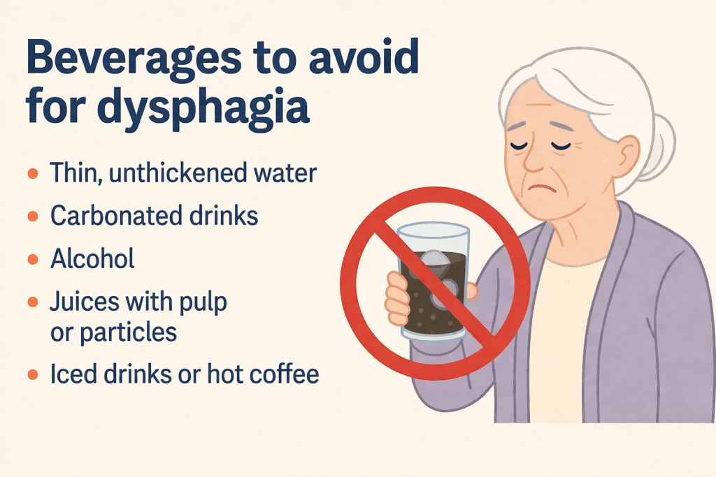 which beverages are suitable for dysphagia
