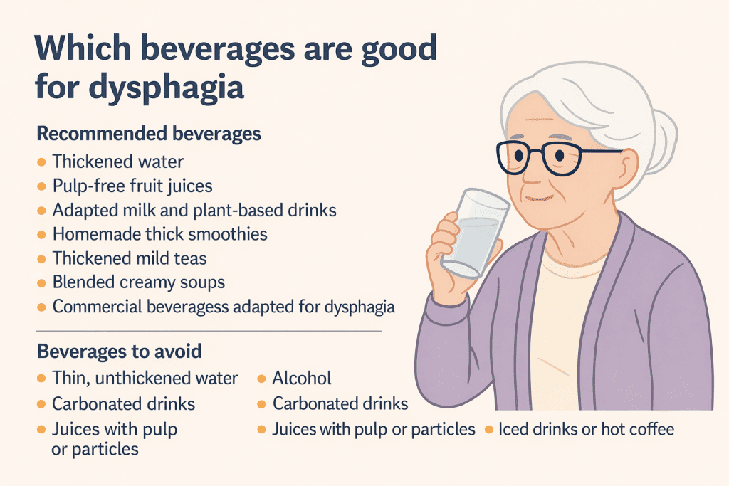 which beverages are suitable for dysphagia