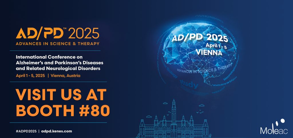 Meet Moleac at AD/PD 2025: Advancing Alzheimer’s Care in Vienna 2 ADPD Banner V04